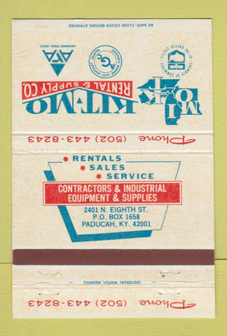 Matchbook Cover - Kit Mo Rental Supply Paducah KY 40 Strike