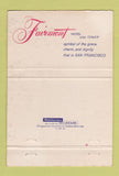 Matchbook Cover - Fairmont Hotel San Francisco CA 40 Strike