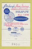 Matchbook Cover - Pittsburgh Home Savings Bank PA 40 Strike