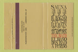 Matchbook Cover - Sauna San Francisco CA Shower Supply soap bath 40 Strike