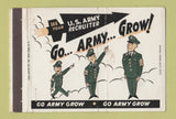 Matchbook Cover - Go Army Grow Military Recruiting TX WEAR 40 Strike
