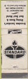 Matchbook Cover - Grandma Smrekar's Motel Standard oil gas Millston WORN