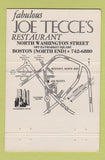 Matchbook Cover - Joe Tecce's Boston MA 40 Strike