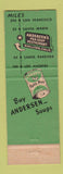 Matchbook Cover - Andersen's Pea Soup Buellton CA #1 ALL GREEN