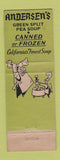 Matchbook Cover - Andersen's Pea Soup Buellton CA #10 HALF GREEN OH WEAR