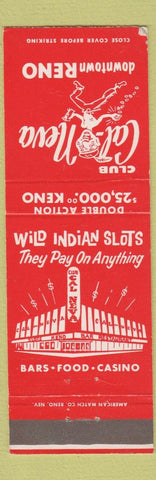 Matchbook Cover - Club Cal Neva Reno NV AMERICAN MATCH #1