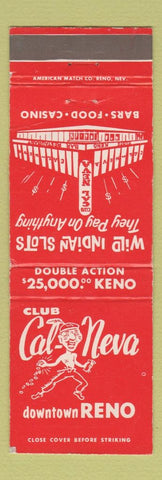 Matchbook Cover - Club Cal Neva Reno NV AMERICAN MATCH #3
