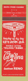Matchbook Cover - Club Cal Neva Reno NV UNIVERSAL MATCH #4 BACKSTRIKE