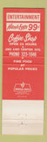 Matchbook Cover - Club Cal Neva Reno NV UNIVERSAL MATCH #4 BACKSTRIKE