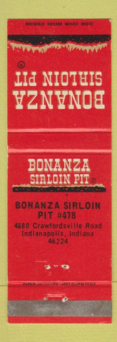 Matchbook Cover - Bonanza Sirloin Pit Indianapolis IN WEAR