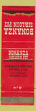 Matchbook Cover - Bonanza Sirloin Pit Maumee OH WEAR