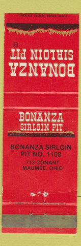 Matchbook Cover - Bonanza Sirloin Pit Maumee OH WEAR