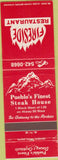 Matchbook Cover - Fireside Restaurant Pueblo CO
