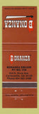 Matchbook Cover - Bonanza Sirloin Pit Cartersville GA