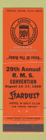 Matchbook Cover - Stardust Casino Las Vegas NV 1969 RMS Mich Nakaguma