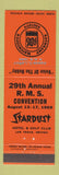 Matchbook Cover - Stardust Casino Las Vegas NV 1969 RMS Agnes LeRoy