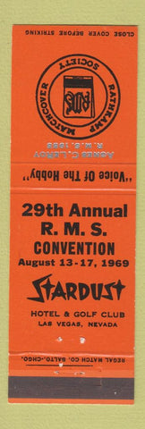 Matchbook Cover - Stardust Casino Las Vegas NV 1969 RMS Agnes LeRoy