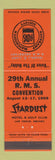 Matchbook Cover - Stardust Casino Las Vegas NV 1969 RMS Isabell Lord