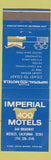 Matchbook Cover - Imperial 400 Motels Needles CA