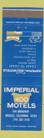 Matchbook Cover - Imperial 400 Motels Needles CA
