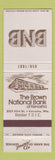 Matchbook Cover - Brown National Bank Kenosha WI #5 CHECKING ACCOUNTS