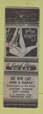 Matchbook Cover - Bee Hive Cafe Torrington WY Girlie WORN