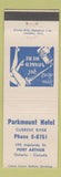 Matchbook Cover - Parkmount Hotel Port Arthur ON girlie