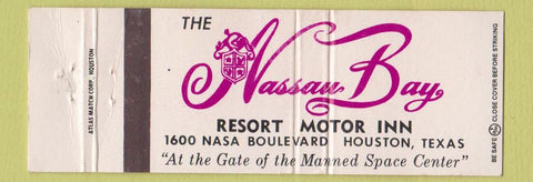 Matchbook Cover - Nassau Bay Resort Motor Inn Houston TX WEAR