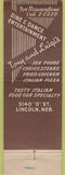 Matchbook Cover - Tony  and  Luigi's Lincoln NE restaurant
