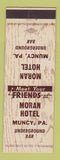 Matchbook Cover - Moran Hotel Muncy PA