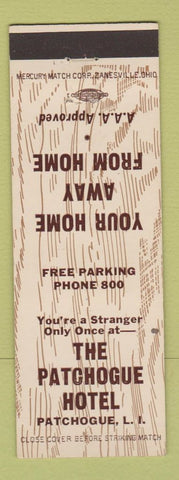 Matchbook Cover - The Patchogue Hotel LI NY