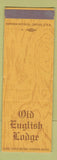 Matchbook Cover - Old English Lounge Rathskeller SAMPLE