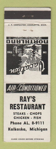 Matchbook Cover - Ray's Restaurant Kalkaska MI
