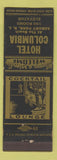 Matchbook Cover - Hotel Columbia Asbury Park NJ