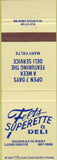 Matchbook Cover - Felts Superette Deli Lone Grove OK