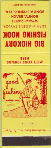 Matchbook Cover - Big Hickory Fishing Nook Bonita Springs FL
