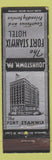 Matchbook Cover - Fort Stanwix Hotel Johnstown PA UNIVERSAL LONG WEAR