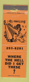 Matchbook Cover - Aggie's Air Port Bar Motel Newberry MI girlie
