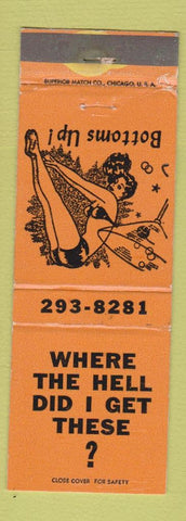 Matchbook Cover - Aggie's Air Port Bar Motel Newberry MI girlie