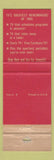 Matchbook Cover - 1960 RCA Victor TV Alpena MI WEAR