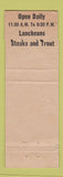 Matchbook Cover - Proctor's Chicken Dinners Idaho Springs Colorado WEAR