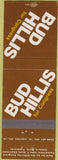 Matchbook Cover - Bud Hills for Congress election Kokomo IN?