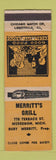 Matchbook Cover - Merritt's Grill Muskegon MI YELLOW