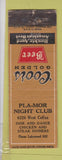 Matchbook Cover - Pla Mor Night Club Denver Colorado Colfax Coors Beer WORN