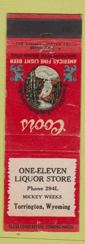 Matchbook Cover - Coors Beer Liquor Store Torrington WY WEAR