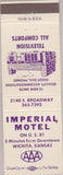 Matchbook Cover - Imperial Motel Wichita KS