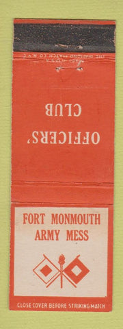 Matchbook Cover - Fort Monmouth Army Mess Officers' Club WEAR