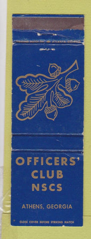 Matchbook Cover - Officers' Club NSCS Athens GA WEAR