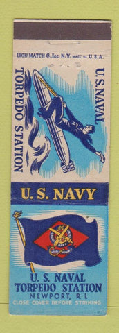Matchbook Cover - US Navy Torpedo Station Newport RI