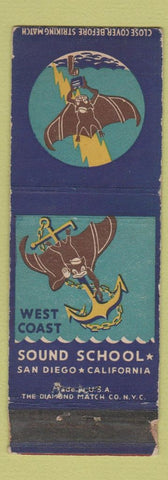 Matchbook Cover - Sound School San Diego CA WEAR